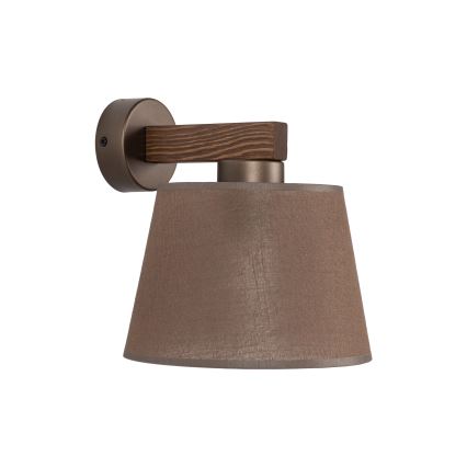 Brilagi - LATTE Wall Lamp 1xE27/60W/230V Pine/Brown