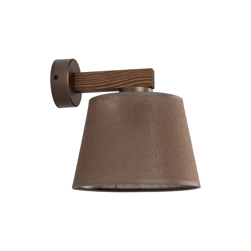 Brilagi - LATTE Wall Lamp 1xE27/60W/230V Pine/Brown