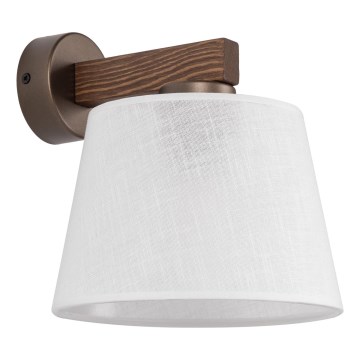 Brilagi - LATTE Wall Lamp 1xE27/60W/230V Pine/White