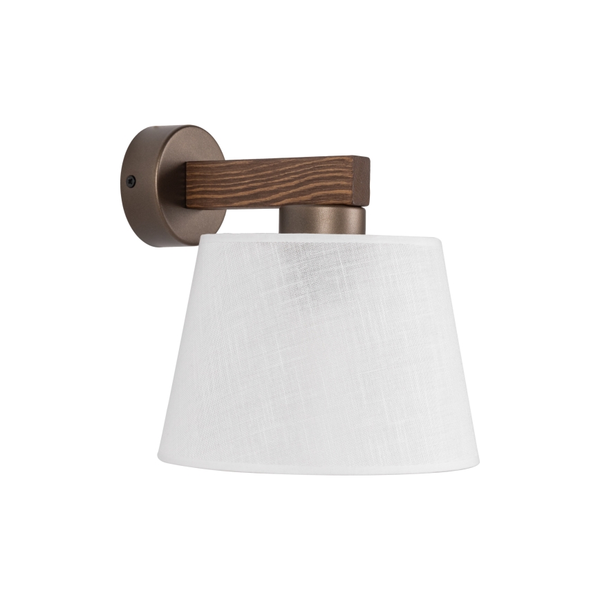 Brilagi - LATTE Wall Lamp 1xE27/60W/230V Pine/White