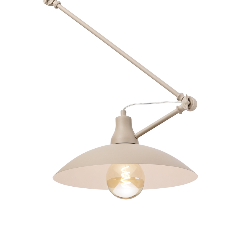 BRILAGI - LED Adjustable Rod-Mounted Pendant IRONBEAM 1xE27/60W/230V beige