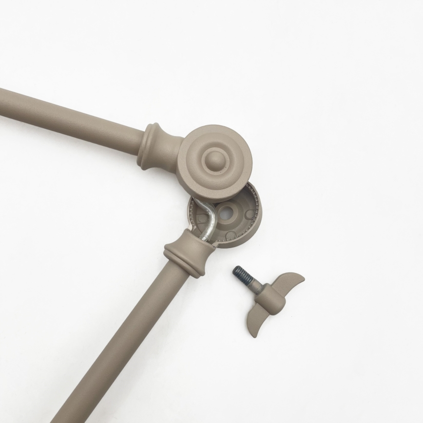 BRILAGI - LED Adjustable Rod-Mounted Pendant IRONBEAM 1xE27/60W/230V beige