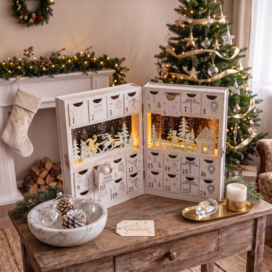 BRILAGI - LED Advent Calendar LED/2xAA