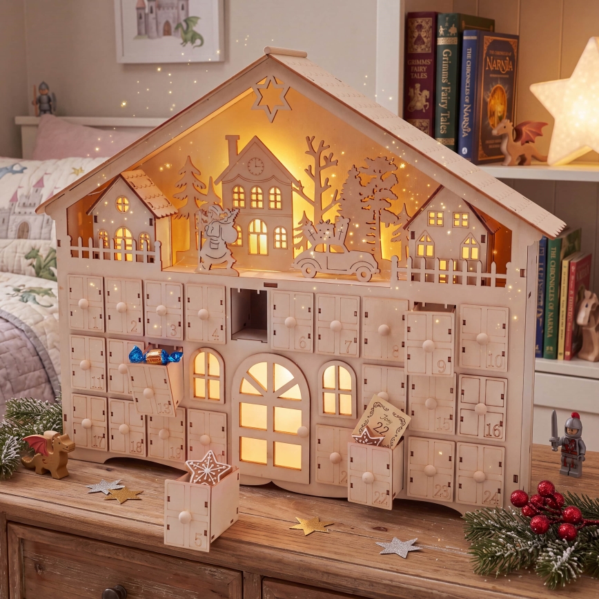 BRILAGI - LED Advent Calendar LED/2xAA