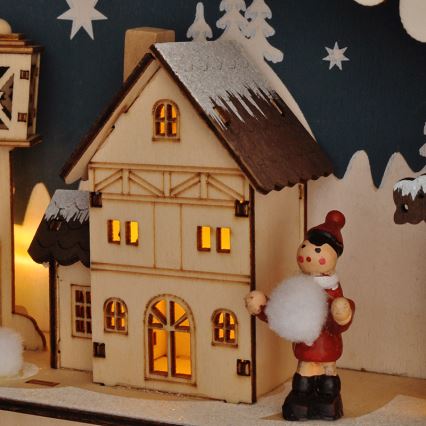 Brilagi - LED Advent calendar LED/2xAA pine