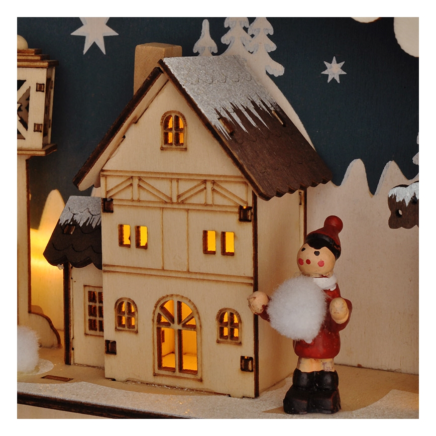 Brilagi - LED Advent calendar LED/2xAA pine