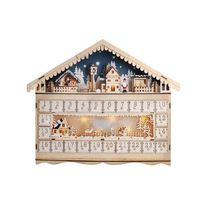 Brilagi - LED Advent calendar LED/2xAA pine