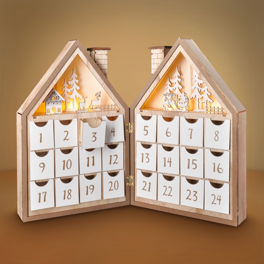 BRILAGI - LED Advent calendar LED/2xAAA
