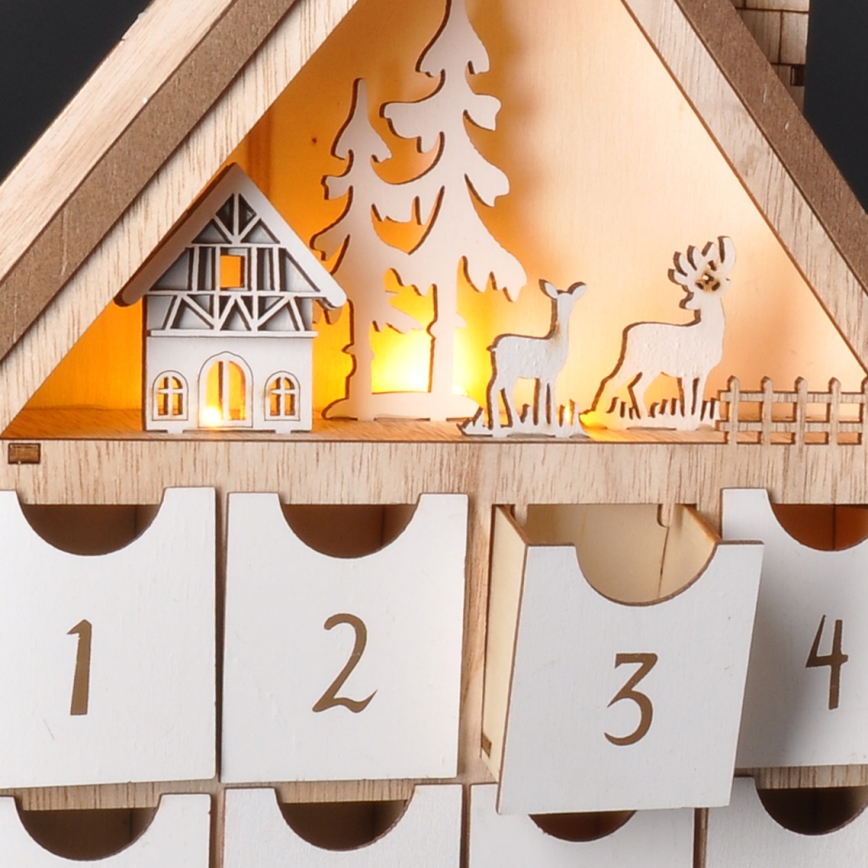BRILAGI - LED Advent calendar LED/2xAAA