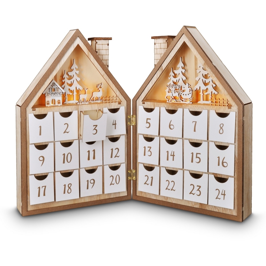 BRILAGI - LED Advent calendar LED/2xAAA