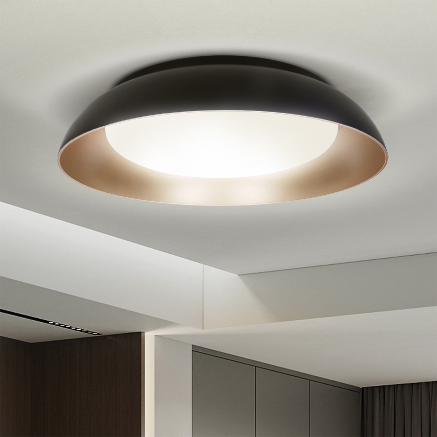 Brilagi - ALVA Dimmable LED Ceiling Light LED/48W/230V 3000-6500K Ø 51 cm Black + Remote Control
