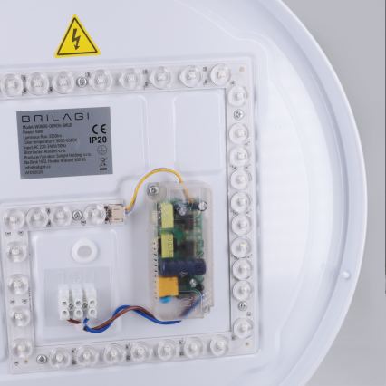 Brilagi - ALVA Dimmable LED Ceiling Light LED/48W/230V 3000-6500K Ø 51 cm Black + Remote Control