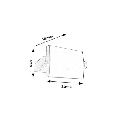 Brilagi - LED Outdoor Wall Light with Sensor ANKLE LED/18W/230V 3000K IP65 anthracite