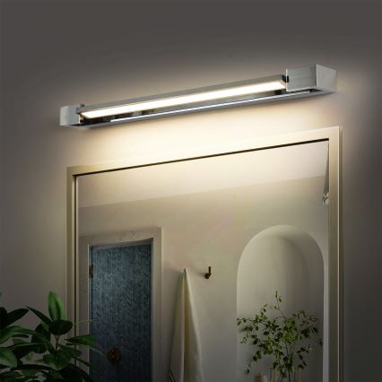 Brilagi - AQUA LINE LED Bathroom Mirror Light 18W/230V 60 cm IP44 Polished Chrome CRI 90