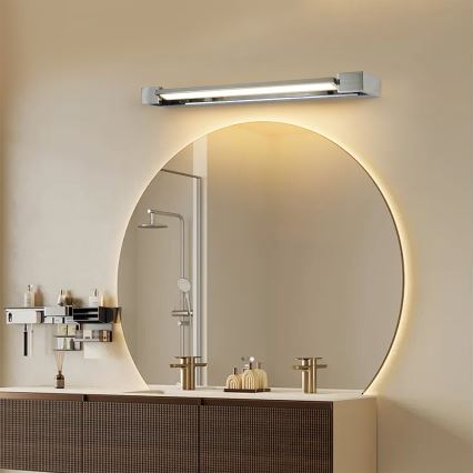 Brilagi - AQUA LINE LED Bathroom Mirror Light 18W/230V 60 cm IP44 Polished Chrome CRI 90