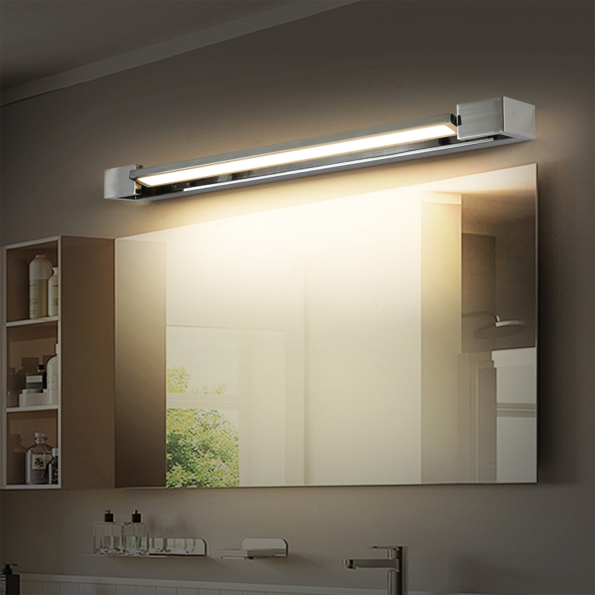 Brilagi - AQUA LINE LED Bathroom Mirror Light 18W/230V 60 cm IP44 Polished Chrome CRI 90