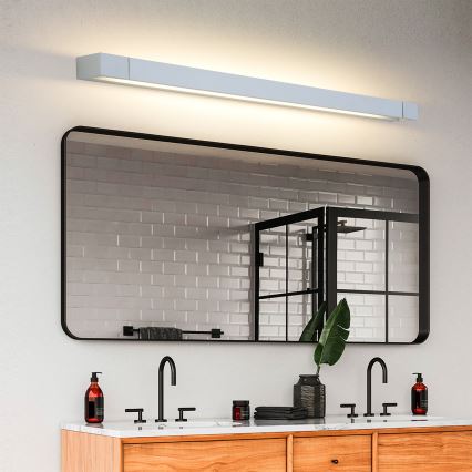 Brilagi - AQUA LINE LED Bathroom Mirror Light LED/24W/230V 90 cm IP44 Matte Chrome CRI 90