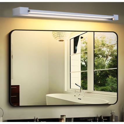 Brilagi - AQUA LINE LED Bathroom Mirror Light LED/24W/230V 90 cm IP44 Matte Chrome CRI 90