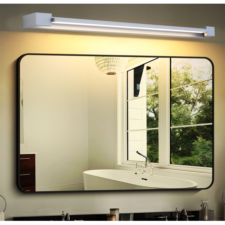 Brilagi - AQUA LINE LED Bathroom Mirror Light LED/24W/230V 90 cm IP44 Matte Chrome CRI 90