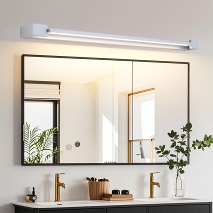 Brilagi - AQUA LINE LED Bathroom Mirror Light LED/24W/230V 90 cm IP44 Matte Chrome CRI 90