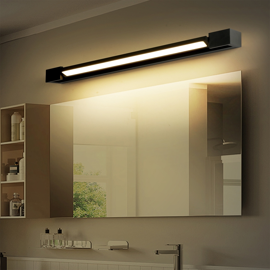 Brilagi - LED Bathroom Mirror Light AQUA LINE LED/18W/230V 60 cm IP44 black CRI 90