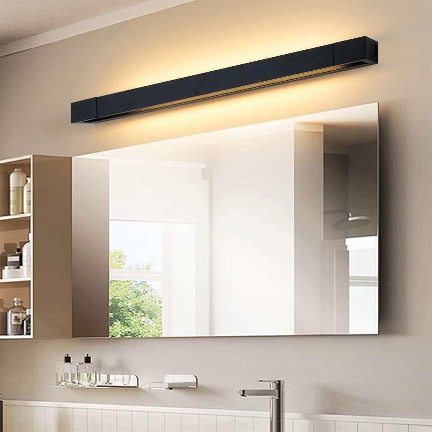 Brilagi - LED Bathroom Mirror Light AQUA LINE LED/18W/230V 60 cm IP44 black CRI 90