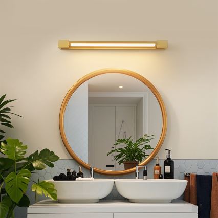 Brilagi - AQUA LINE LED Bathroom Mirror Light LED/18W/230V 60 cm IP44 Gold CRI 90