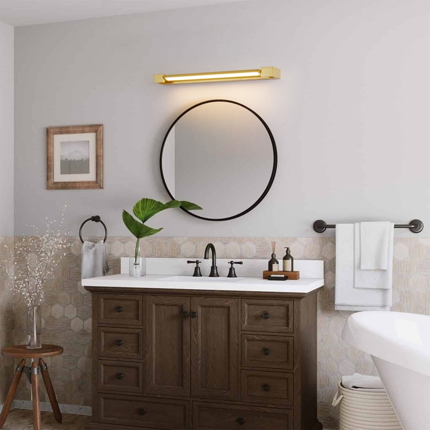 Brilagi - AQUA LINE LED Bathroom Mirror Light LED/18W/230V 60 cm IP44 Gold CRI 90