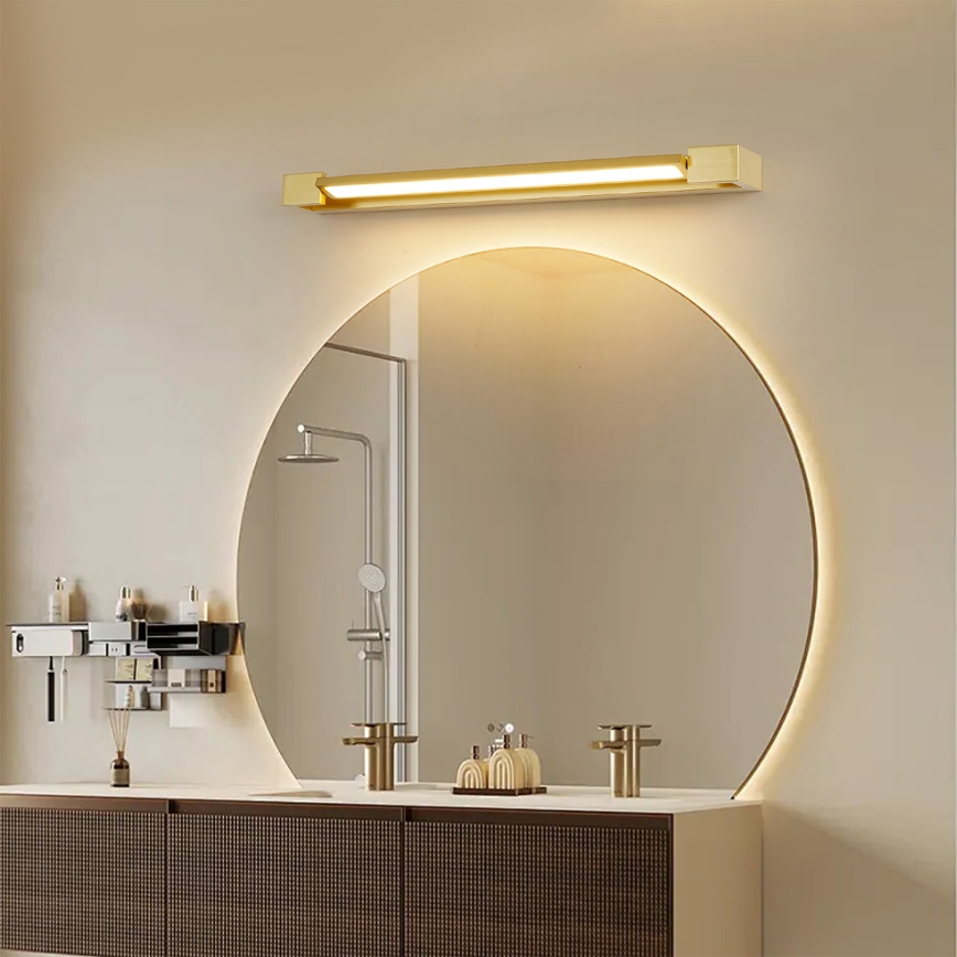 Brilagi - AQUA LINE LED Bathroom Mirror Light LED/18W/230V 60 cm IP44 Gold CRI 90