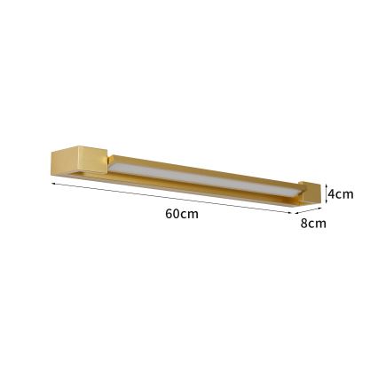 Brilagi - AQUA LINE LED Bathroom Mirror Light LED/18W/230V 60 cm IP44 Gold CRI 90