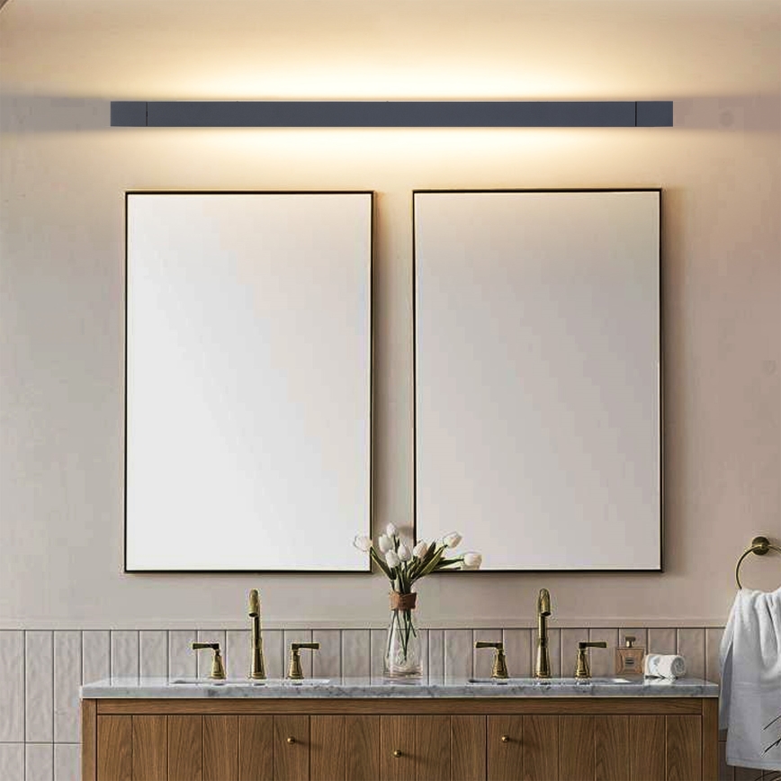 Brilagi - AQUA LINE LED Bathroom Mirror Light LED/36W/230V 120 cm IP44 Black CRI 90