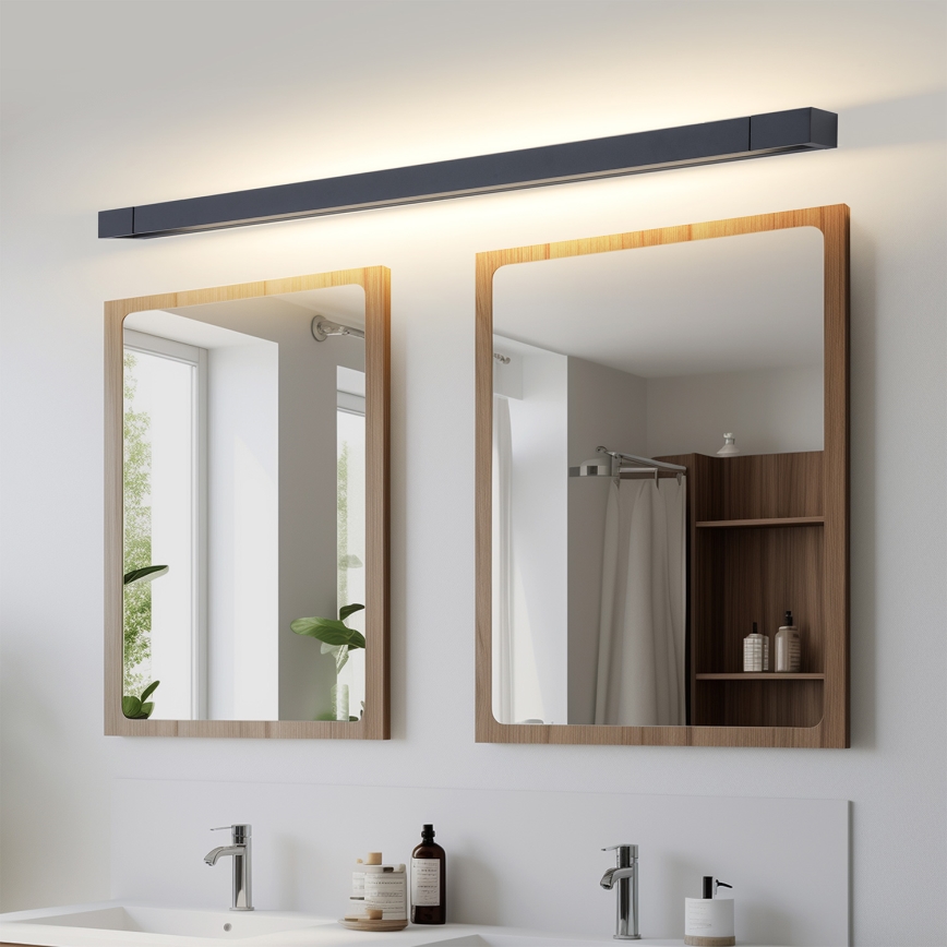 Brilagi - AQUA LINE LED Bathroom Mirror Light LED/36W/230V 120 cm IP44 Black CRI 90