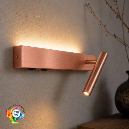BRILAGI - ARLIX LED Wall-Mounted Spotlight LED/3W/230V + LED/7W bronze CRI 90
