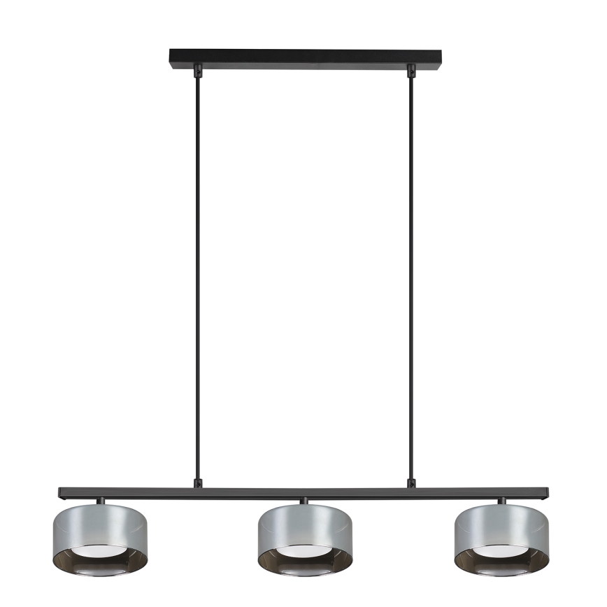 Brilagi - LED AURA LUX Cable Pendant 3xGX53/30W/230V Black/Smoked