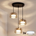 Brilagi - LED AURA LUX cable-suspended pendant light 3xGX53/30W/230V black/gold