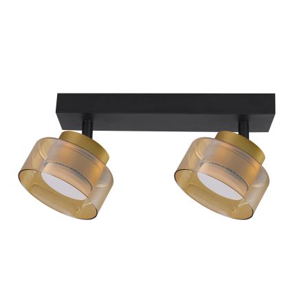 Brilagi - LED AURA LUX Spotlight 2xGX53/30W/230V Black/Gold