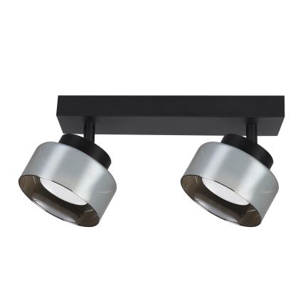 Brilagi - LED AURA LUX Spotlight 2xGX53/30W/230V Black/Smoked