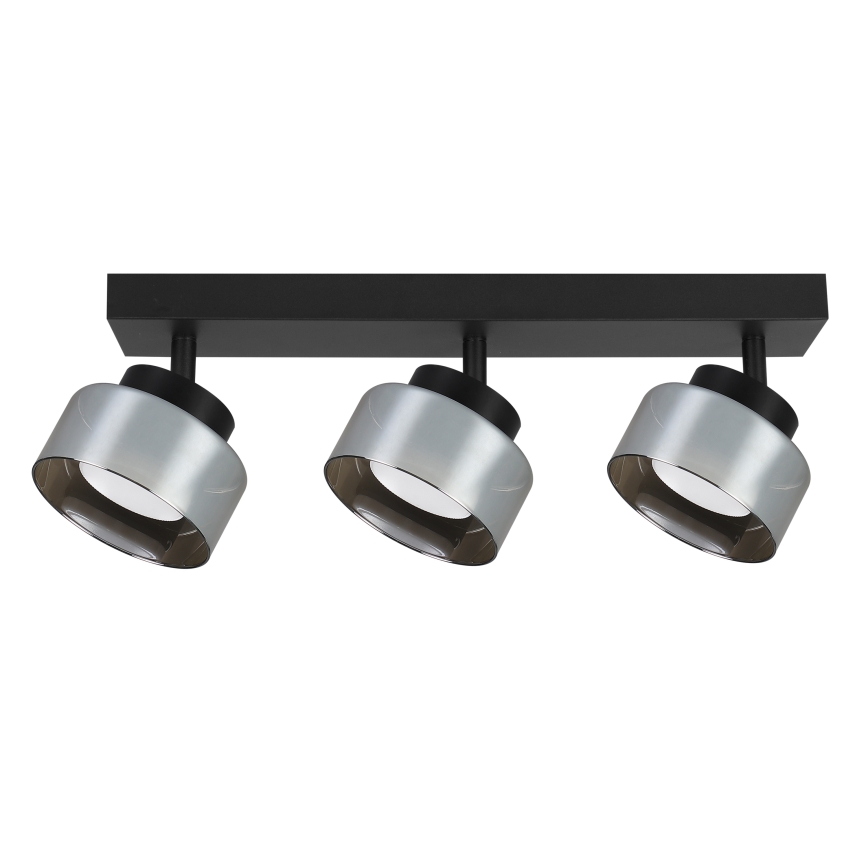 Brilagi - LED AURA LUX Spotlight 3xGX53/30W/230V Black/Smoked