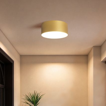BRILAGI - LED bathroom ceiling light FORIS LED/20W/230V Ø 15 cm gold IP44