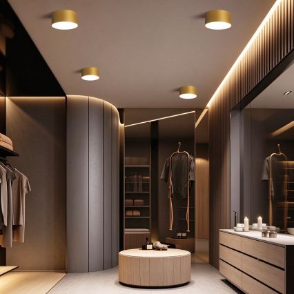 BRILAGI - LED bathroom ceiling light FORIS LED/20W/230V Ø 15 cm gold IP44