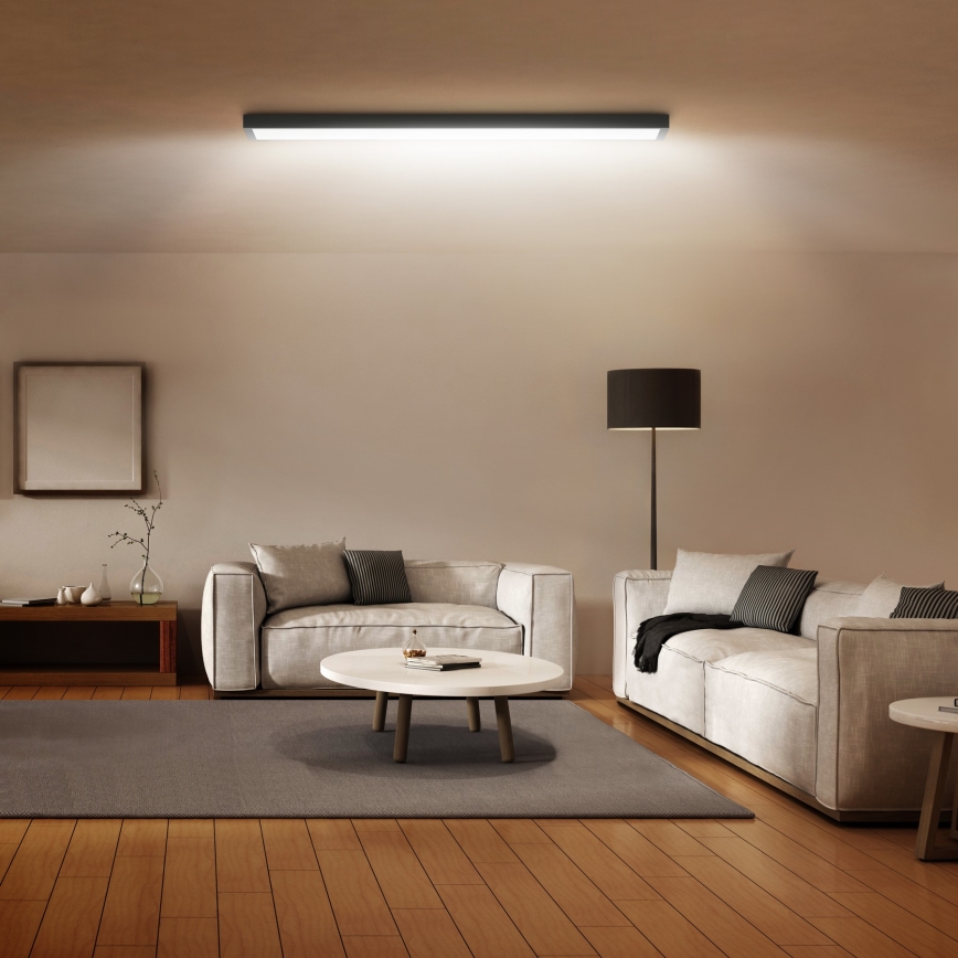 Brilagi- LED Bathroom ceiling light FRAME LED/40W/230V 120x30 cm IP44 black