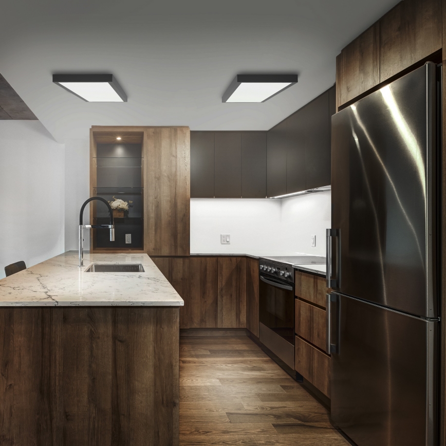 Brilagi - LED Bathroom ceiling light FRAME LED/50W/230V 120x30 cm IP44 black