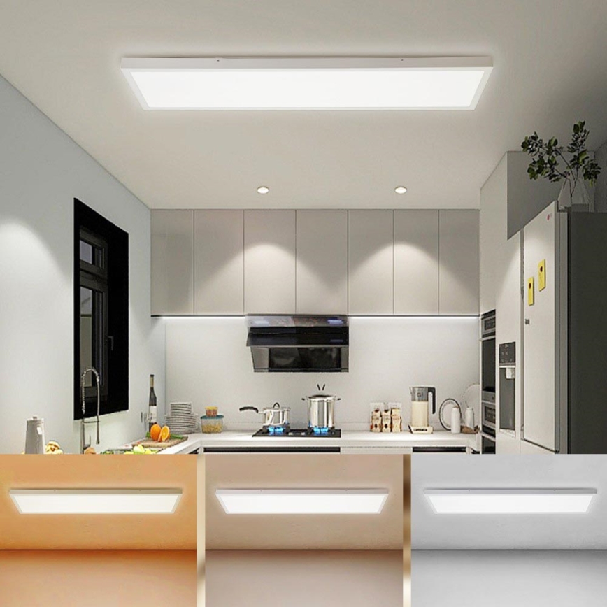Brilagi - LED Bathroom ceiling light FRAME LED/50W/230V 30x120 cm 3000/4000/6000K IP44 white