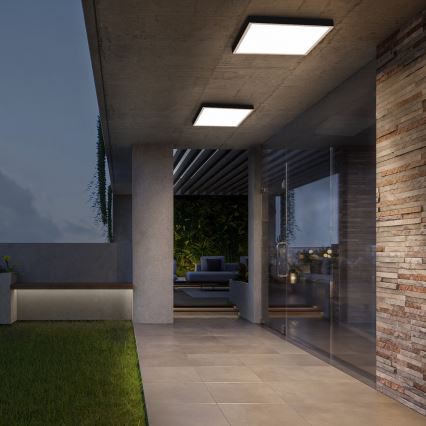 Brilagi - FRAME LED Bathroom Ceiling Light 50W/230V 60x60 cm IP44 Beige