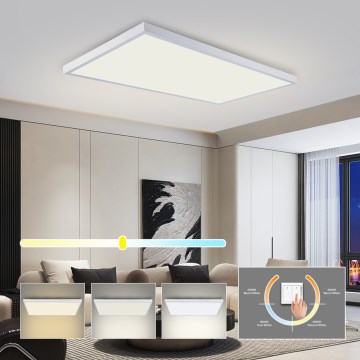 Brilagi - LED Bathroom Ceiling Light FRAME LED/96W/230V 120x60 cm 3000/4000/6000K IP44 white