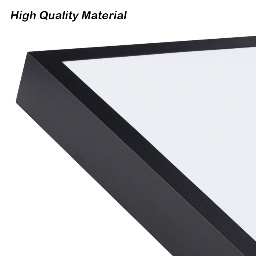 Brilagi - LED Bathroom Ceiling Light FRAME, 96W/230V, 120x60 cm, 3000/4000/6000K, IP44, Black