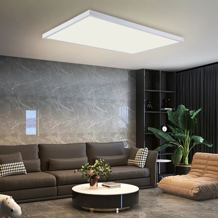 Brilagi - LED Bathroom Ceiling Light FRAME LED/96W/230V 120x60 cm 3000/4000/6000K IP44 white