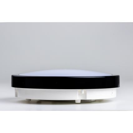 Brilagi - LED Bathroom ceiling light PERA LED/12W/230V d. 18 cm IP65 black