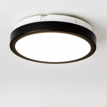 Brilagi - LED Bathroom ceiling light PERA LED/18W/230V d. 22 cm IP65 black