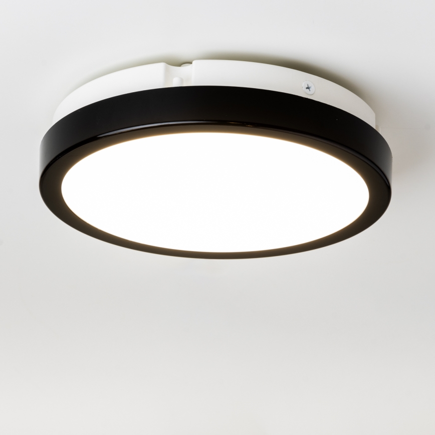 Brilagi - LED Bathroom ceiling light PERA LED/18W/230V d. 22 cm IP65 black